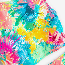 Load image into Gallery viewer, Multi Bright Tie Dye Bikini (3-12yrs)
