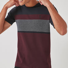 Load image into Gallery viewer, Burgundy Red Block Soft Touch T-Shirt - Allsport

