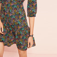 Load image into Gallery viewer, Floral Print Button Through Mini Dress

