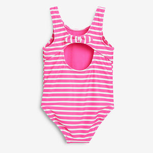 Pink Appliqué Swimsuit (3mths-5yrs)