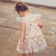 Load image into Gallery viewer, Pink Floral Sequin Embellished Mesh Party Dress (3mths-6yrs)
