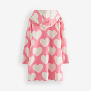 Pink/White Towelling Dress (3-12yrs)