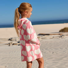 Load image into Gallery viewer, Pink/White Towelling Dress (3-12yrs)
