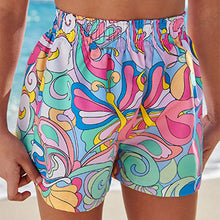 Load image into Gallery viewer, Pink/Blue Quick Dry Paper Bag Beach Shorts (5-12yrs)
