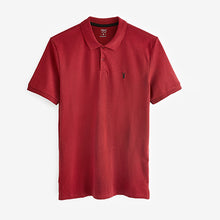 Load image into Gallery viewer, Red Regular Fit Pique Polo Shirt
