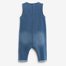Load image into Gallery viewer, Denim Blue Baby Romper (0mths-18mths)
