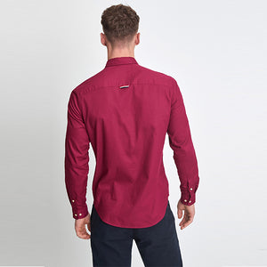 Magenta Pink Soft Touch Twill Roll Sleeve Shirt