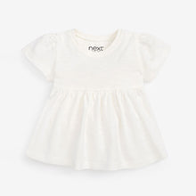 Load image into Gallery viewer, White/Ecru Cotton T-Shirt (3mths-6yrs)
