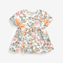 Load image into Gallery viewer, Cream/Pink Vintage Floral Cotton T-Shirt (3mths-6yrs)

