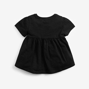 Black Cotton T-Shirt (3mths-6yrs)