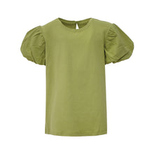 Load image into Gallery viewer, Green Cotton Puff Sleeve T-Shirt (3mths-6yrs)
