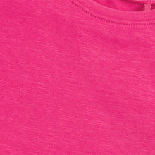 Load image into Gallery viewer, Bright Pink Short Sleeve Cotton T-Shirt (3mths-6yrs)
