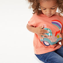 Load image into Gallery viewer, Orange Tractor Appliqué T-Shirt (3mths-6yrs)
