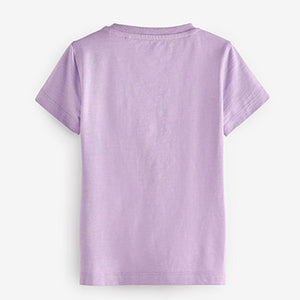 Lilac Purple Short Sleeve Plain T-Shirt (3mths-5yrs)