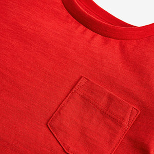 Red Short Sleeve Plain T-Shirt (3mths-5yrs)