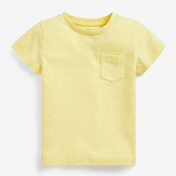 Lemon Yellow Short Sleeve Plain T-Shirt (3mths-5yrs)