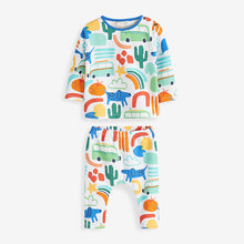 Load image into Gallery viewer, Bright Abstract Print Baby 2 Pack T-Shirt And Leggings Set (0mths-18mths)
