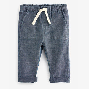 Blue Loose Fit Utility Pull-On Trousers (3mths-5yrs)