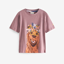 Load image into Gallery viewer, Lilac Dog Print Cotton Jersey Pyjama Short Set
