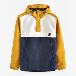 Navy Blue /Yellow Shower Resistant Overhead Jacket
