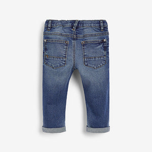 Mid Blue Distressed Jeans (3mths-5yrs)