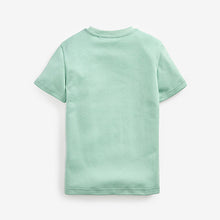 Load image into Gallery viewer, Mint Green Soft Touch Colourblock Short Sleeve T-Shirt (3-12yrs)
