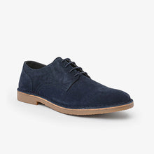 Load image into Gallery viewer, Navy Blue Suede Desert Shoes
