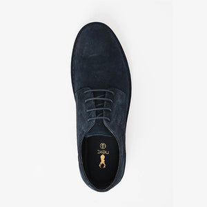 Navy Blue Suede Desert Shoes