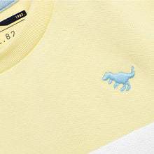 Load image into Gallery viewer, Yellow/Blue Colourblock Short Sleeve T-Shirt (3mths-5yrs)
