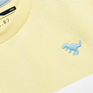 Yellow/Blue Colourblock Short Sleeve T-Shirt (3mths-5yrs)