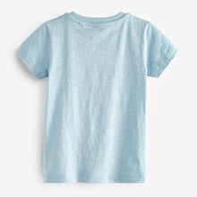 Load image into Gallery viewer, Blue Dino Rocket Flippy Sequin T-Shirt (9mths-6yrs)
