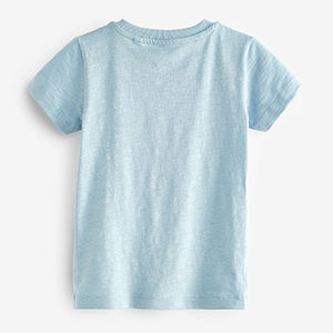 Blue Dino Rocket Flippy Sequin T-Shirt (9mths-6yrs)
