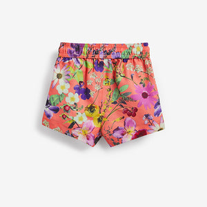 Coral Pink Quick Dry Beach Shorts (3yrs-12yrs)