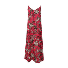 Load image into Gallery viewer, Pink Floral Midi Slip Summer Dress
