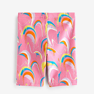 Pink Rainbow Splat Oversized T-Shirt And Shorts Set (3-12yrs)