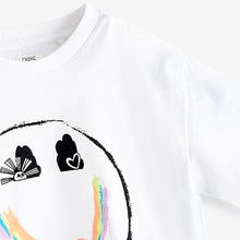 Load image into Gallery viewer, Pink Rainbow Splat Oversized T-Shirt And Shorts Set (3-12yrs)
