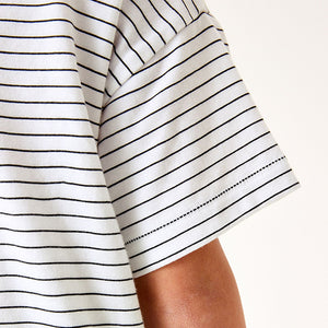 White Stripe Flippy Sequin Star T-Shirt (3-12yrs)