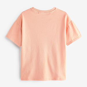 Rust Brown Sequin Rainbow T-Shirt (3-12yrs)