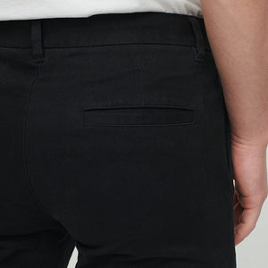 Black Chino Slim Fit Trousers