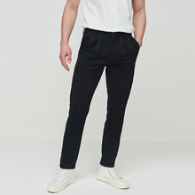 Load image into Gallery viewer, Black Chino Slim Fit Trousers
