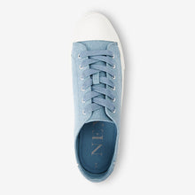 Load image into Gallery viewer, Denim Baseball Canvas Trainers
