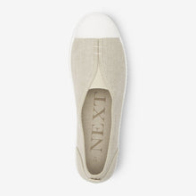Load image into Gallery viewer, Neutral Cream Slip-On Canvas Shoes
