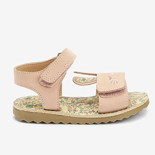 Pink Leather Bunny Little Luxe™ Sandals (Younger Girls)