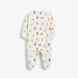 Mint Green Home Grown Baby Sleepsuits 3 Pack (0mth-18mths)