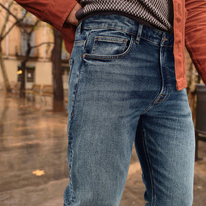 Denim Vintage Straight Fit Authentic Stretch Jeans