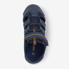 Load image into Gallery viewer, Blue Bumptoe Trekker Sandals (Older Boys)
