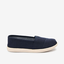 Load image into Gallery viewer, Navy Espadrille Shoes (Older Boys)
