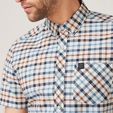 Load image into Gallery viewer, Ecru White Check Short Sleeve Shirt
