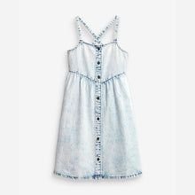 Load image into Gallery viewer, Blue Denim Button Sundress (3-12yrs)
