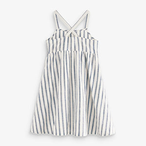 Light Blue Stripe Sundress Dress (3-12yrs)